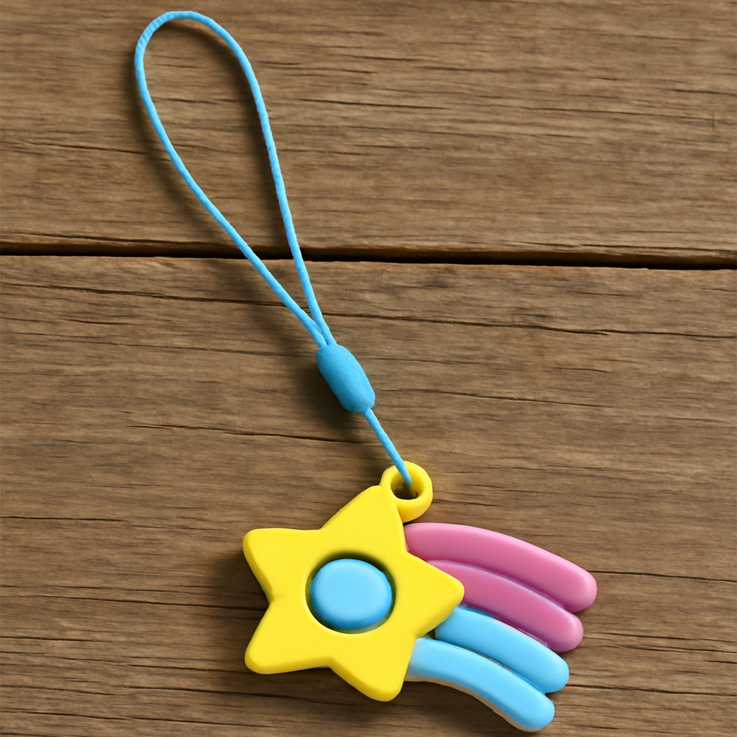 Stress Relief Silicone Push Fidget Toy Keychain for Kids (1 Pc) Stress Relief Silicone Push Fidget Toy Keychain for Kids (1 Pc)
